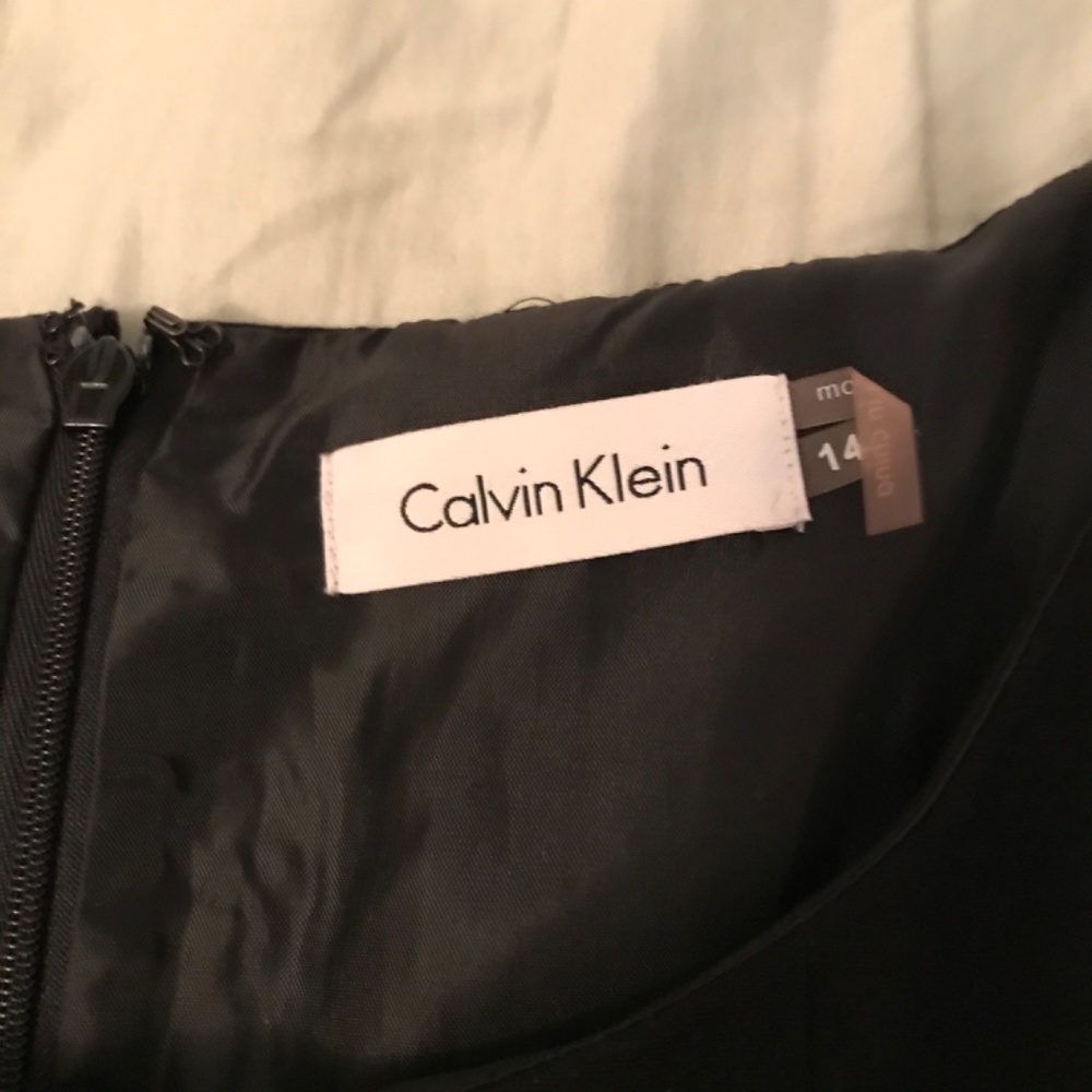 Calvin Klein Black Dress Size 14 - Picture 3 of 9